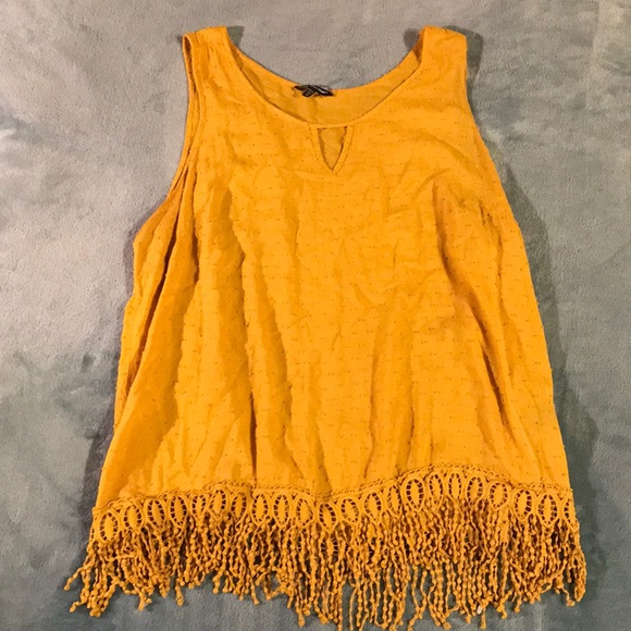Unique Spectrum Tops - Mustard yellow top